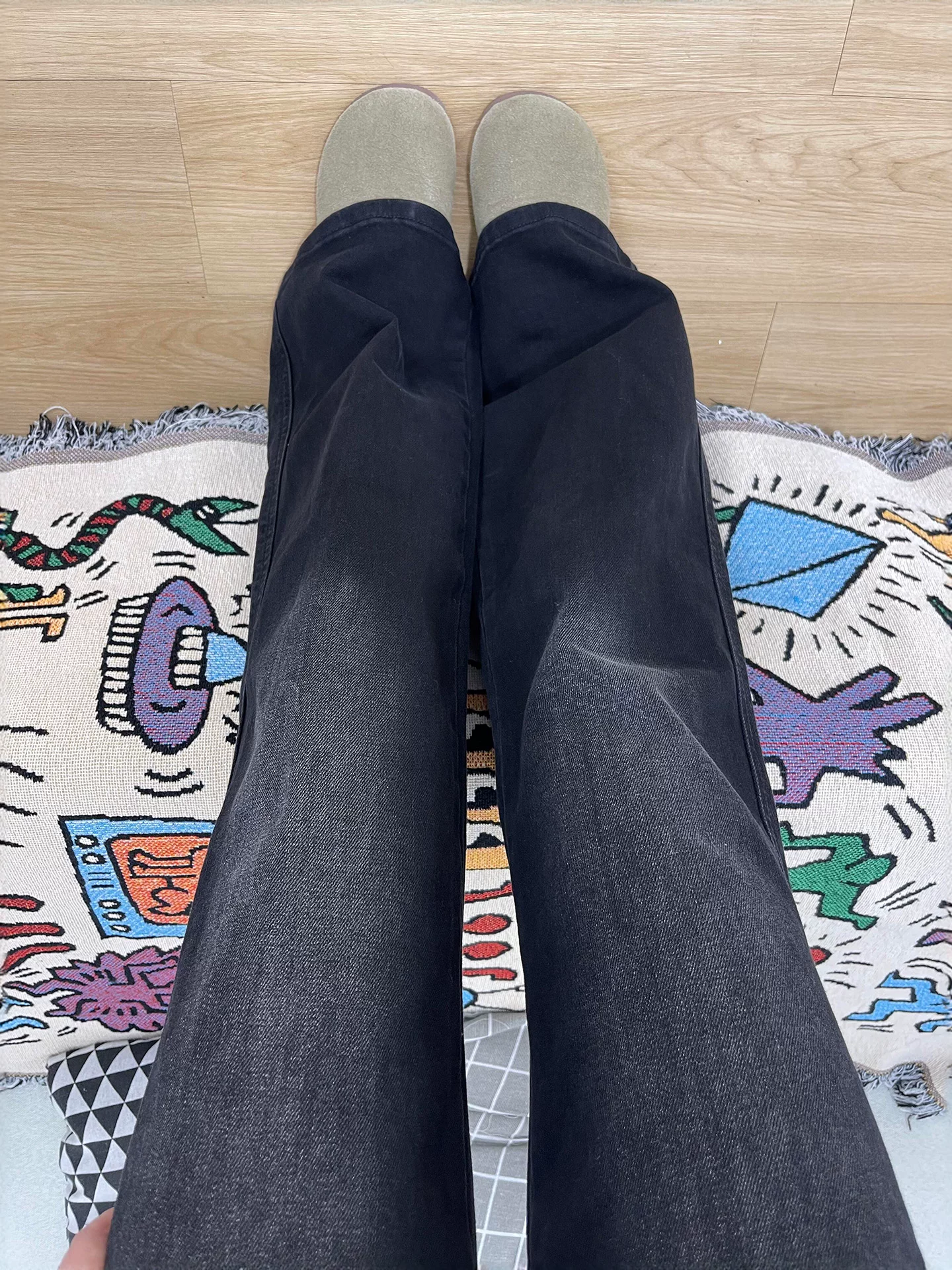 Quần jean ống loe dáng thẳng cổ điển dành cho nữ, kiểu dáng thu mới, size lớn, cạp cao, tôn dáng, quần dài ống loe hẹp