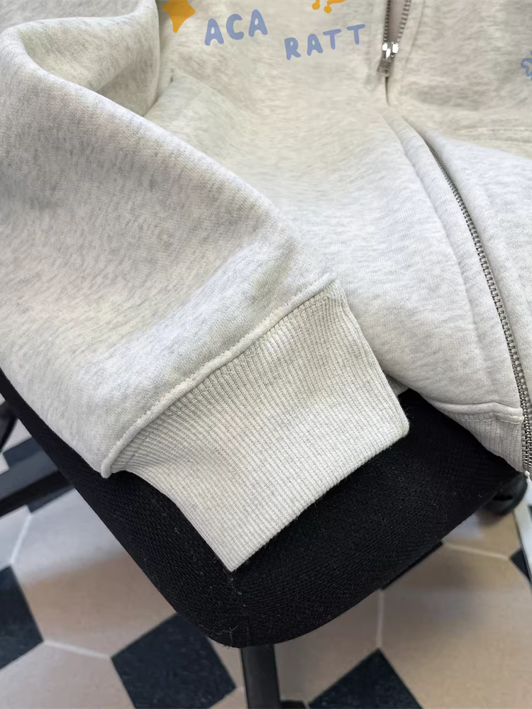 Áo len chắp vá họa tiết dachshund phong cách hoạt hình Hàn Quốc dành cho nữ học sinh trung học cơ sở, mùa thu đông 2025, áo khoác cardigan có mũ siêu dễ thương.