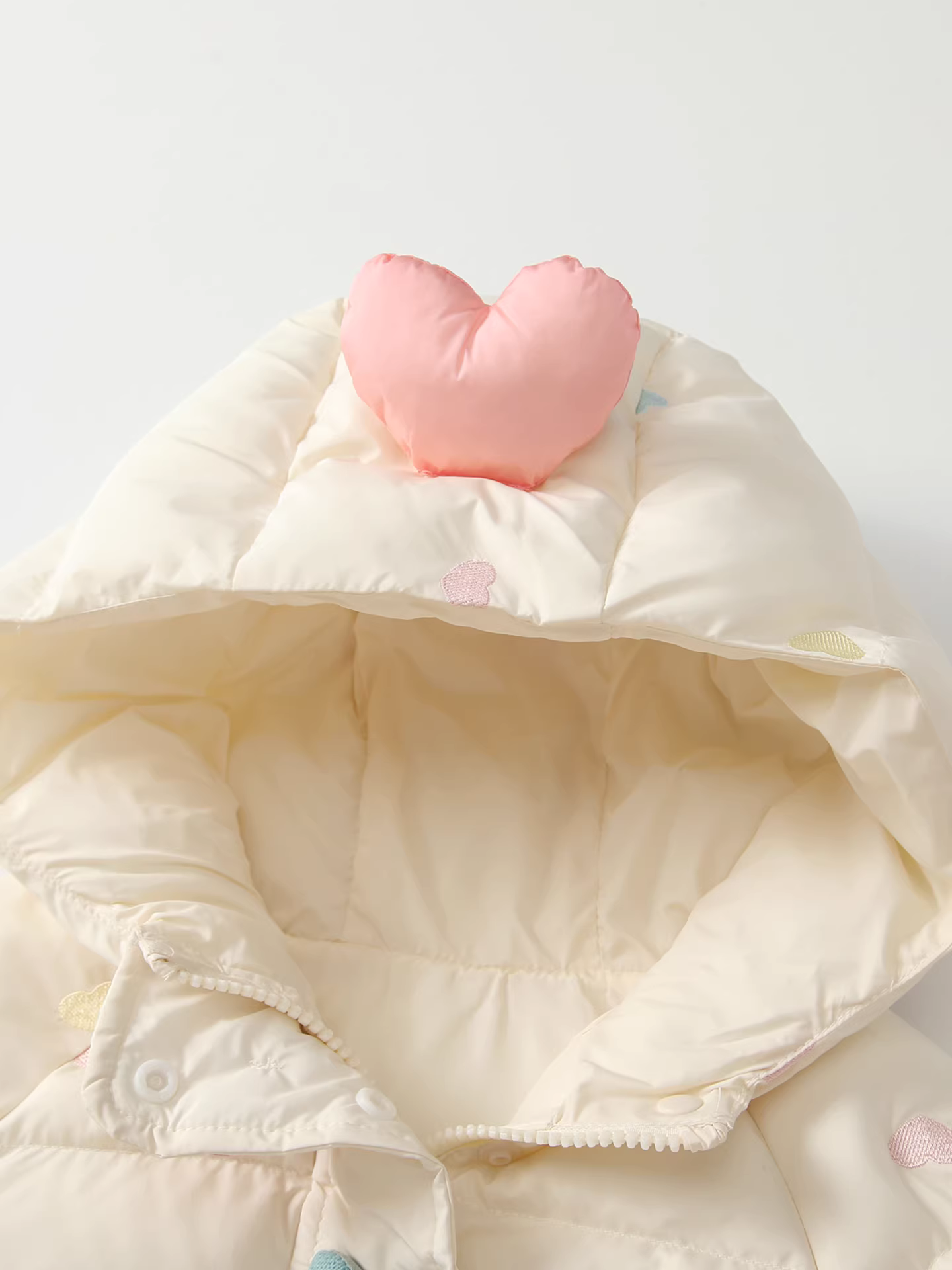 Áo khoác cotton mùa đông Fanhle cho bé gái, thời trang mới năm 2025, áo ấm có mũ cho bé