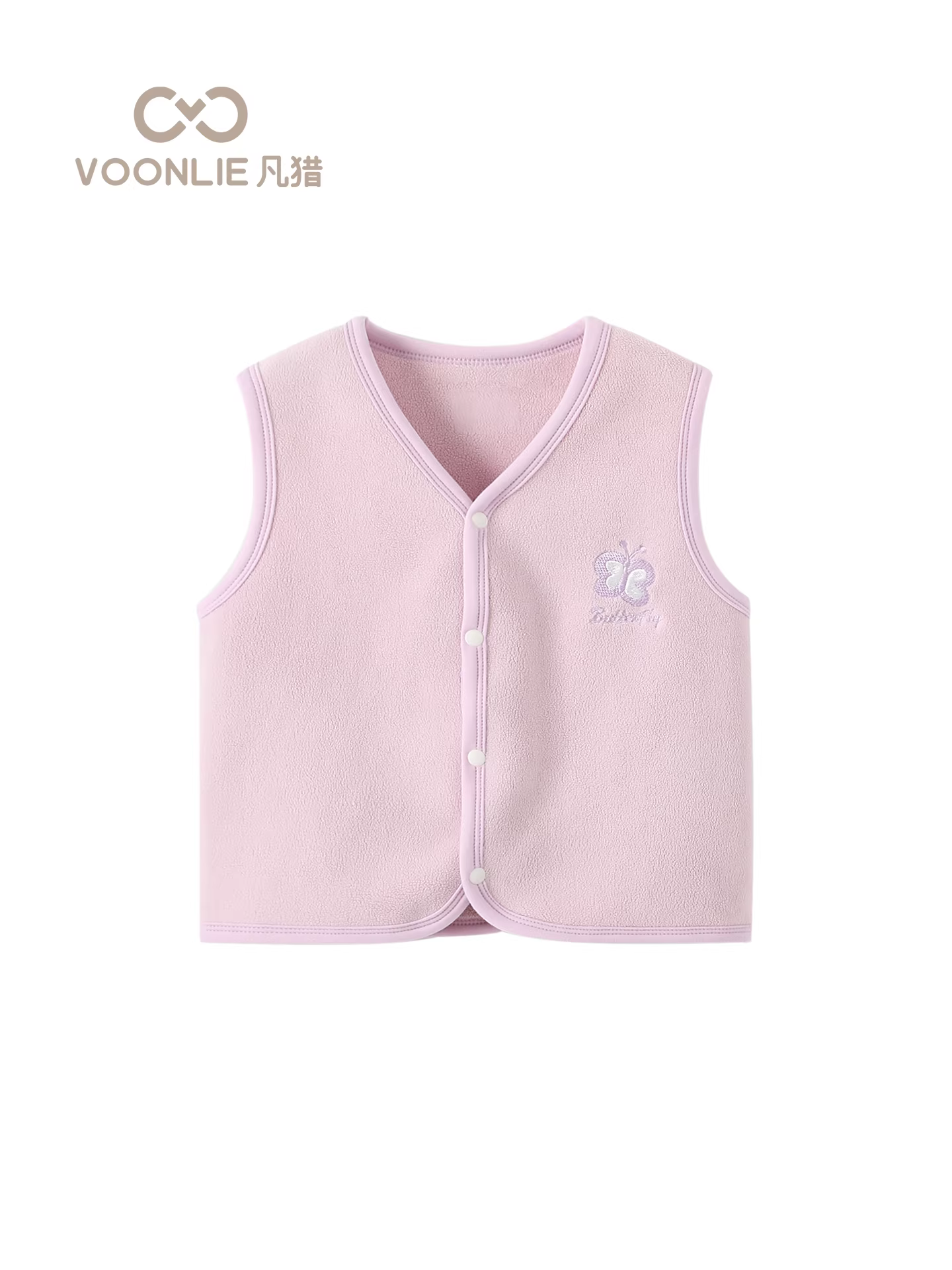 Áo vest nữ sinh Fanhai quần áo mùa đông phong cách unisex áo vest trẻ em lót lông cừu ấm áp áo khoác ngoài cho trẻ sơ sinh áo khoác không tay