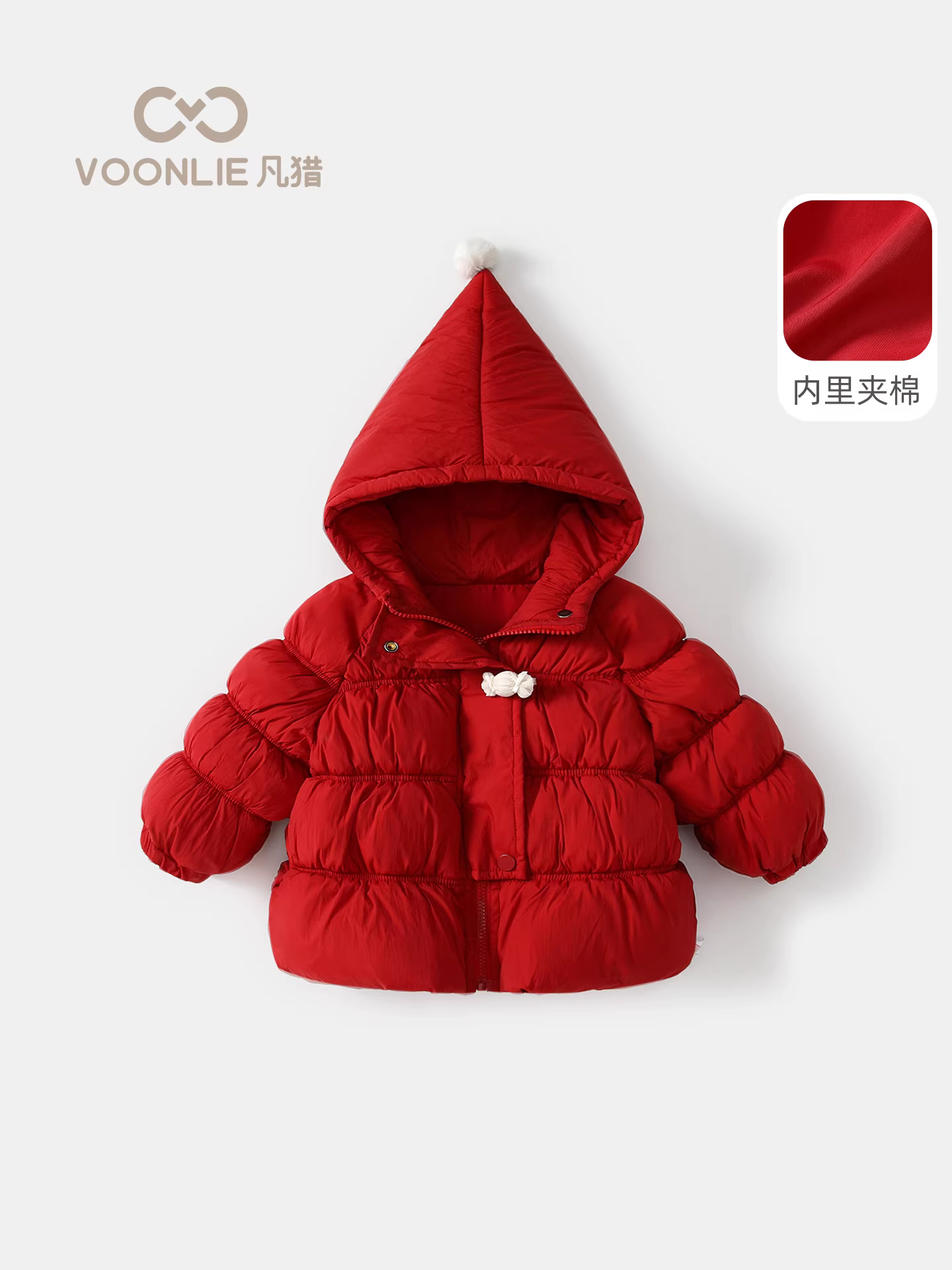 Áo khoác độn bông cho bé gái Quần áo mùa đông Quần áo ấm có mũ trùm đầu cho trẻ em sành điệu Áo có mũ trùm đầu đa năng cho mùa đông