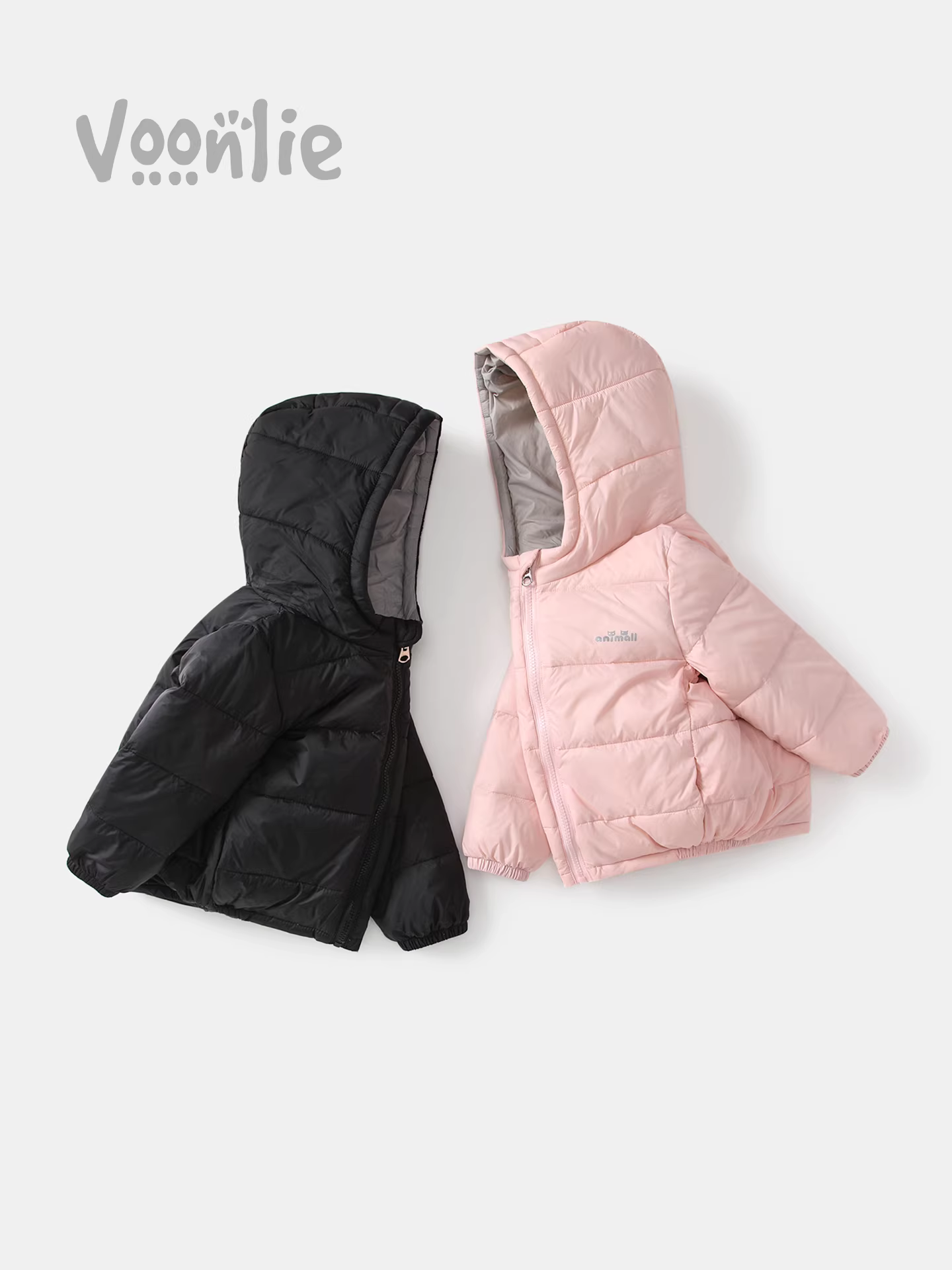 Áo khoác lông vũ cho bé gái quần áo mùa đông quần áo trẻ em sành điệu bé trai và bé gái bé vịt trắng xuống áo khoác có mũ trùm đầu ấm áp ngoài trời mùa đông