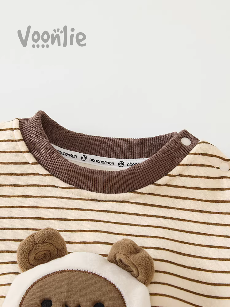 Áo len bé trai Fanhle mùa đông 2025 kiểu mới thời trang trẻ em áo len lông cừu dài tay cho mùa thu đông