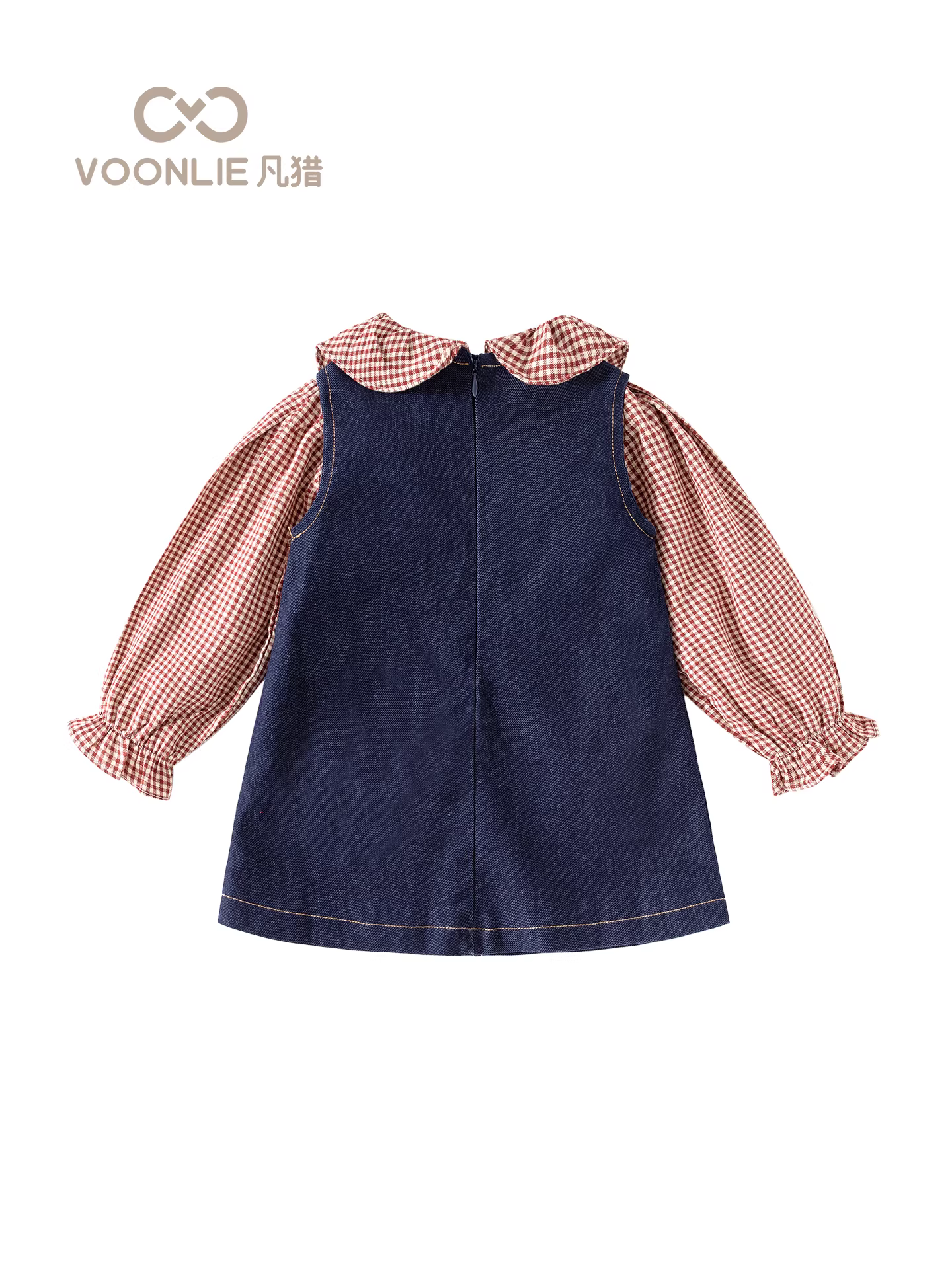 Váy denim bé gái thu đông 2025 kiểu mới, váy công chúa trẻ em, váy bé gái thời trang, váy bé sơ sinh mùa xuân thu