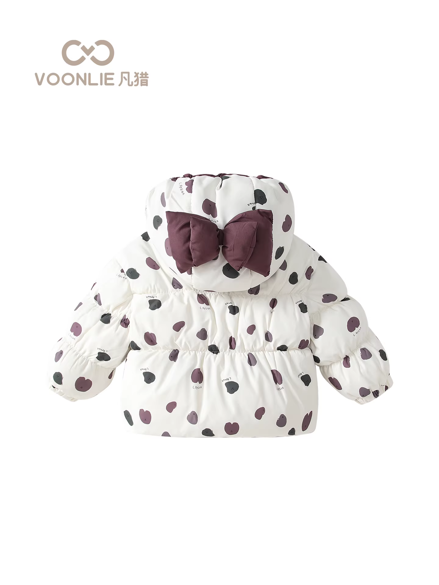 Áo khoác cotton cho bé gái Fanhle Quần áo mùa đông 2025 Áo khoác cotton ấm áp mới cho bé Áo khoác có mũ trùm đầu cho trẻ em mùa đông