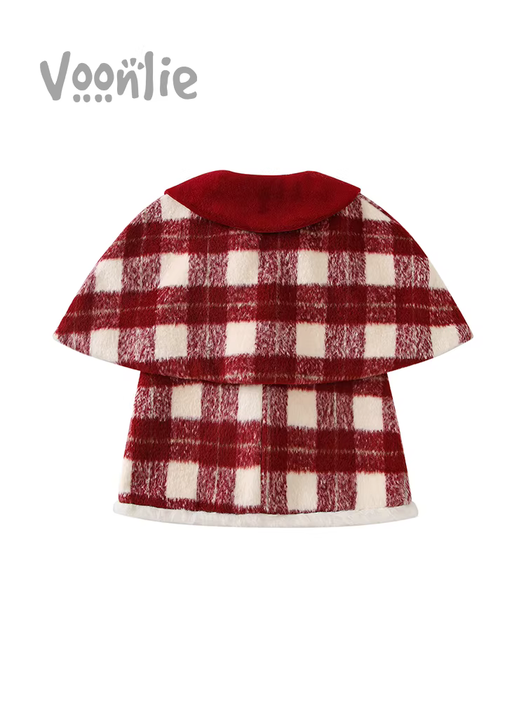 Váy kiểu Chanel nhỏ của Fanhai Girls Trang phục mùa đông Váy công chúa ấm áp lót lông cừu cho trẻ em Váy công chúa ấm áp cho bé gái Váy sinh nhật đầu tiên cho bé gái Mùa đông