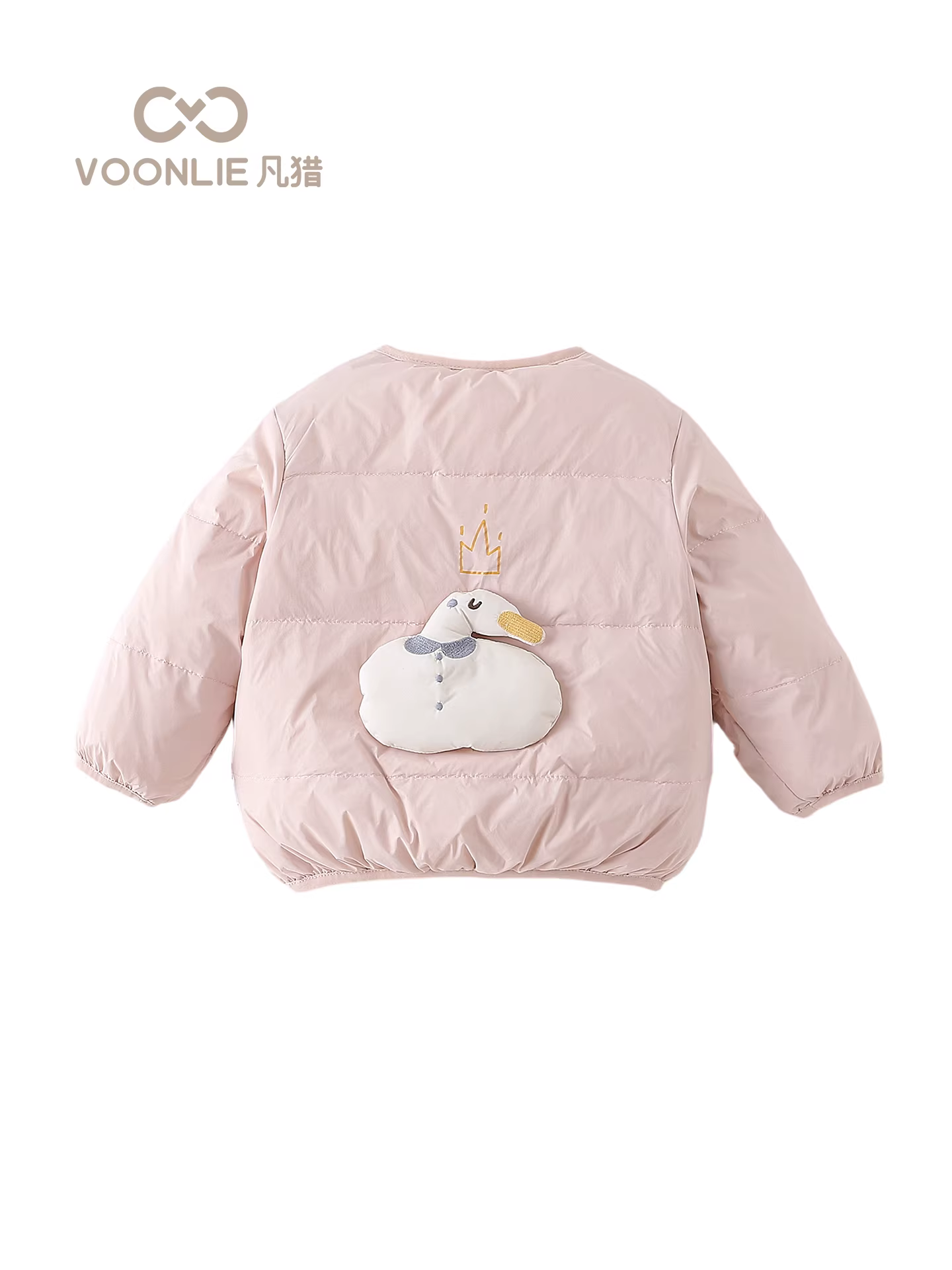 Áo khoác lông vũ cho bé gái Fanhle Mặc mùa đông 2025 Áo khoác ấm áp thời trang mới cho bé Áo khoác lông vịt trắng cho bé mùa đông