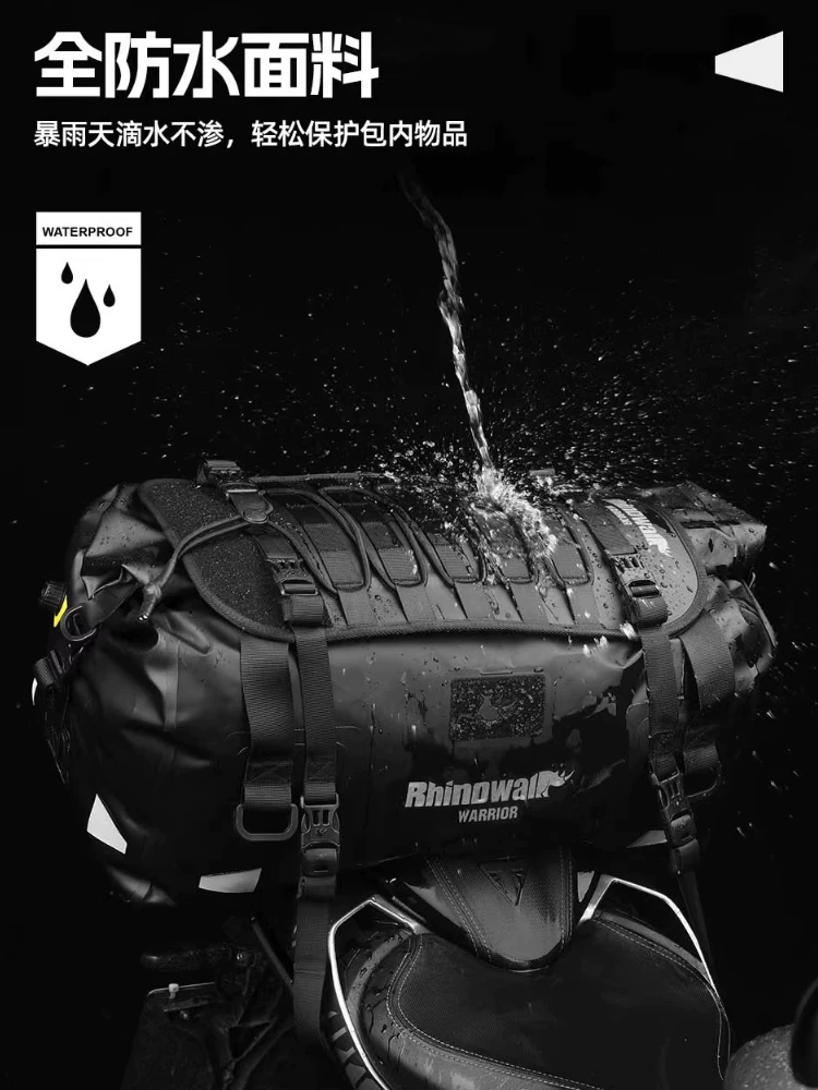 Túi đựng đồ xe máy Rhino Wander Túi đựng đồ đuôi xe tháo lắp nhanh Túi đựng đồ phía sau xe máy đi du lịch đường dài Túi đựng đồ dung tích lớn Túi đựng đồ phía sau xe máy