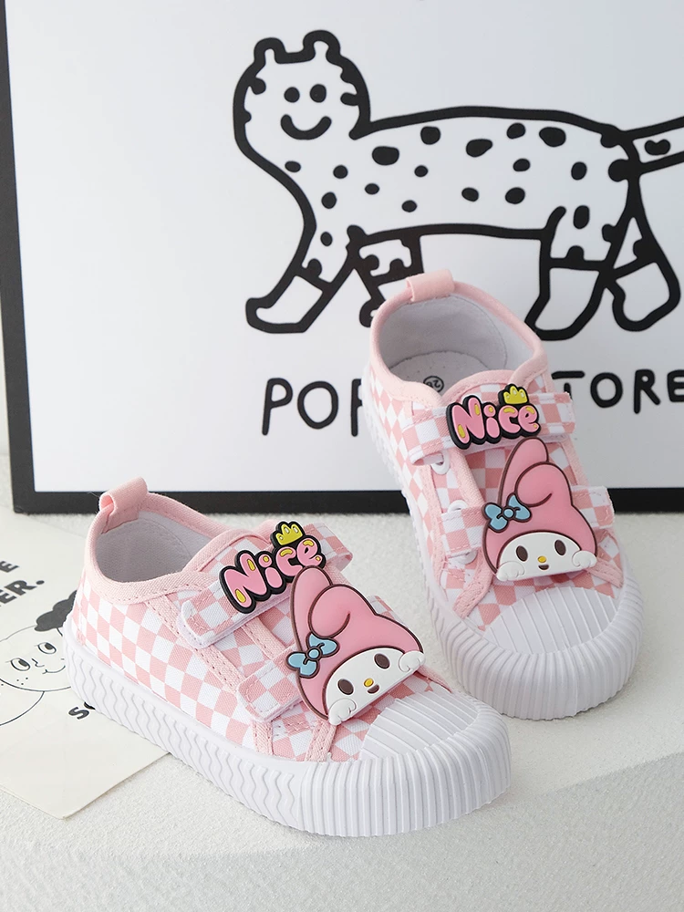 Giày đi trong nhà mẫu giáo có đế mềm Velcro, giày trẻ em, giày thể thao, giày thể thao thoáng khí cho bé gái, giày vải cho bé