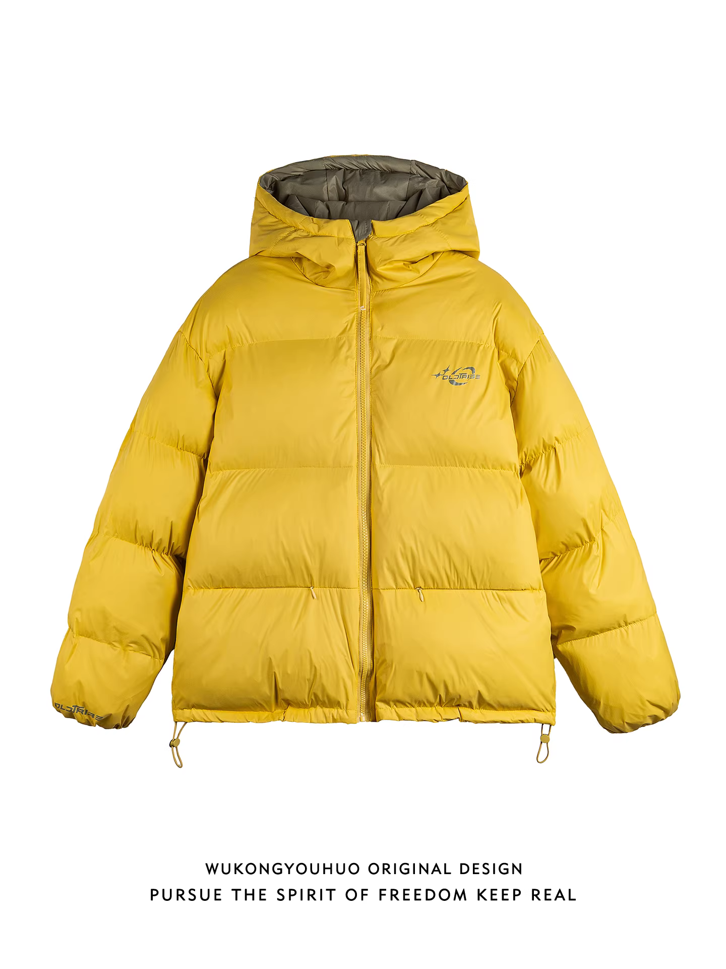 Wukong có sẵn áo khoác phao dày có mũ trùm đầu kiểu retro thời thượng mùa đông dành cho nam, áo khoác cotton đa năng ấm áp phong cách Mỹ dành cho cặp đôi.