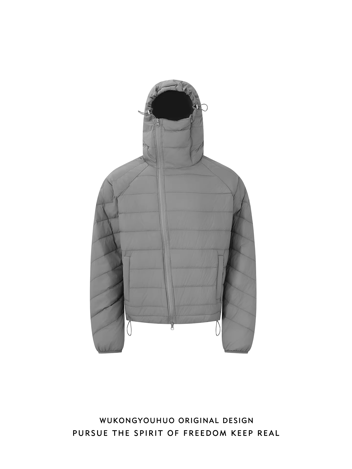 Wukong có sẵn áo khoác lông vũ kiểu Mỹ nhẹ, 90% lông vịt trắng, có gân, dành cho nam và nữ, thiết kế chống lạnh và giữ ấm mùa đông.