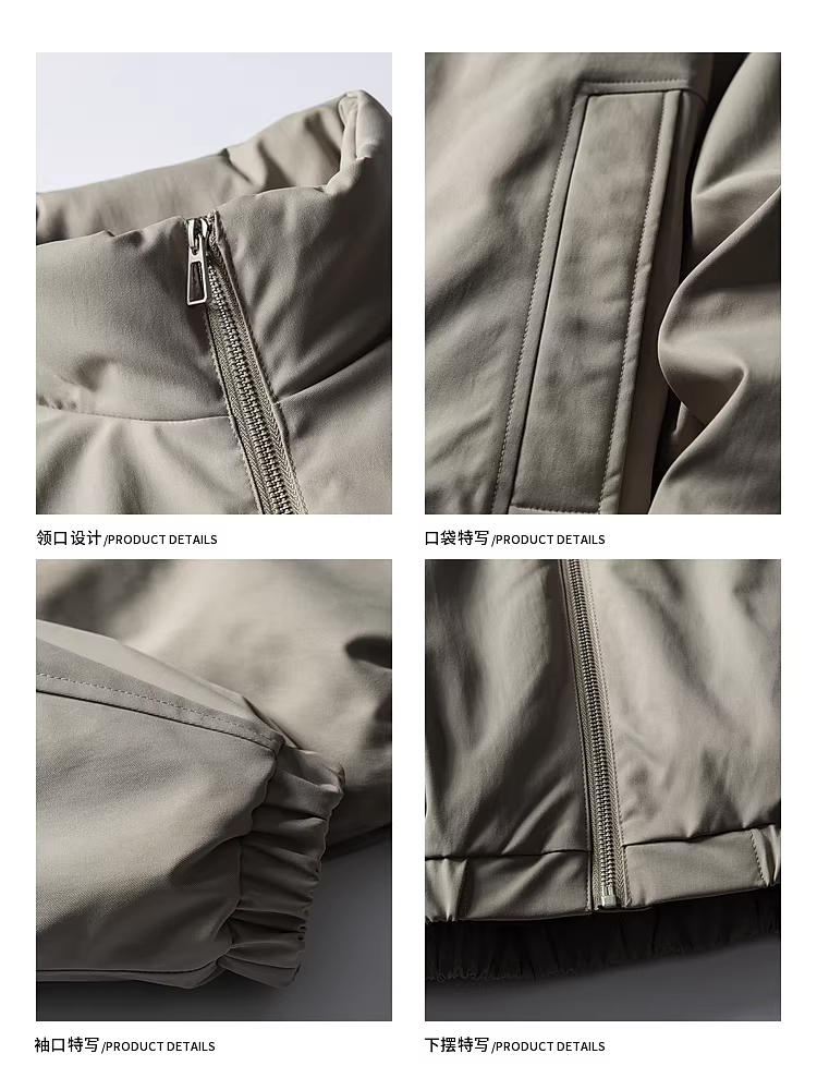 Wukong có sẵn áo khoác phao cổ đứng dày dặn, chất liệu lông vũ trắng 90%, kiểu dáng thời thượng mùa đông dành cho nam, áo khoác giữ ấm chống lạnh phong cách retro dành cho cặp đôi.