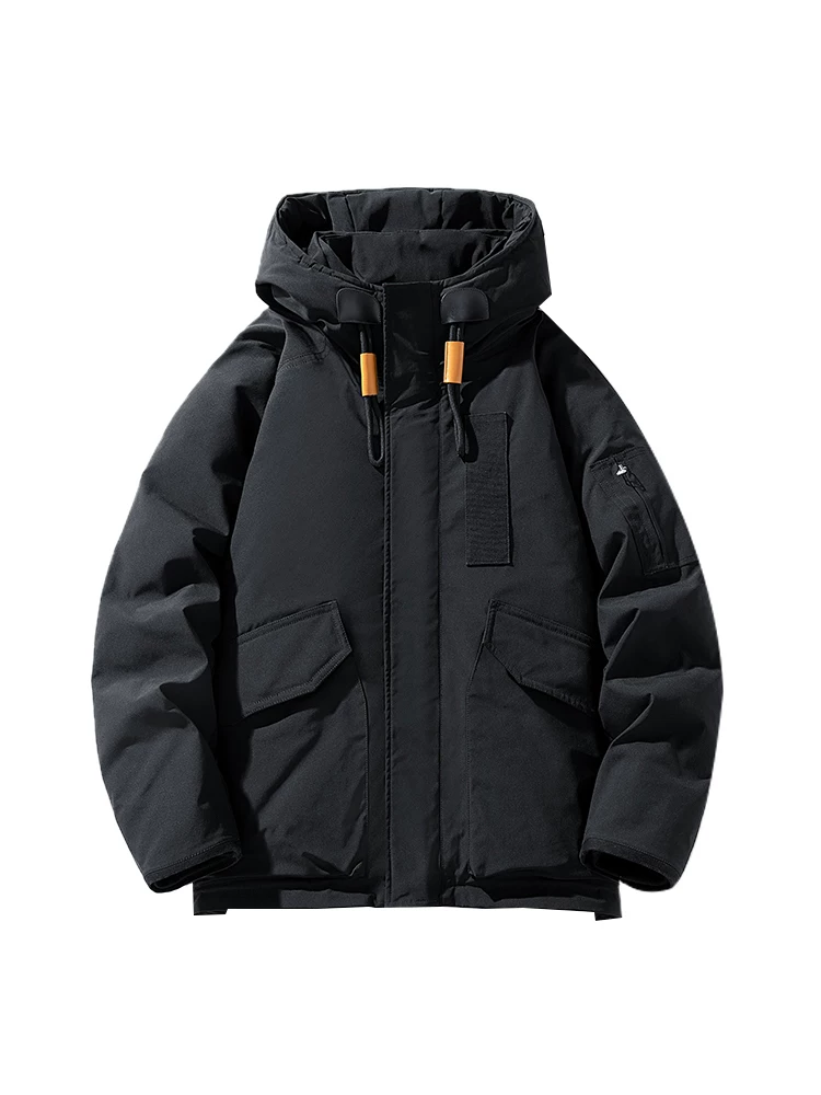 Wukong có sẵn áo khoác phao có mũ trùm đầu, túi lớn ba chiều, kiểu dáng mùa đông dành cho nam và nữ, kiểu dáng cổ điển, rộng rãi, ấm áp, chất liệu 90% lông vũ.