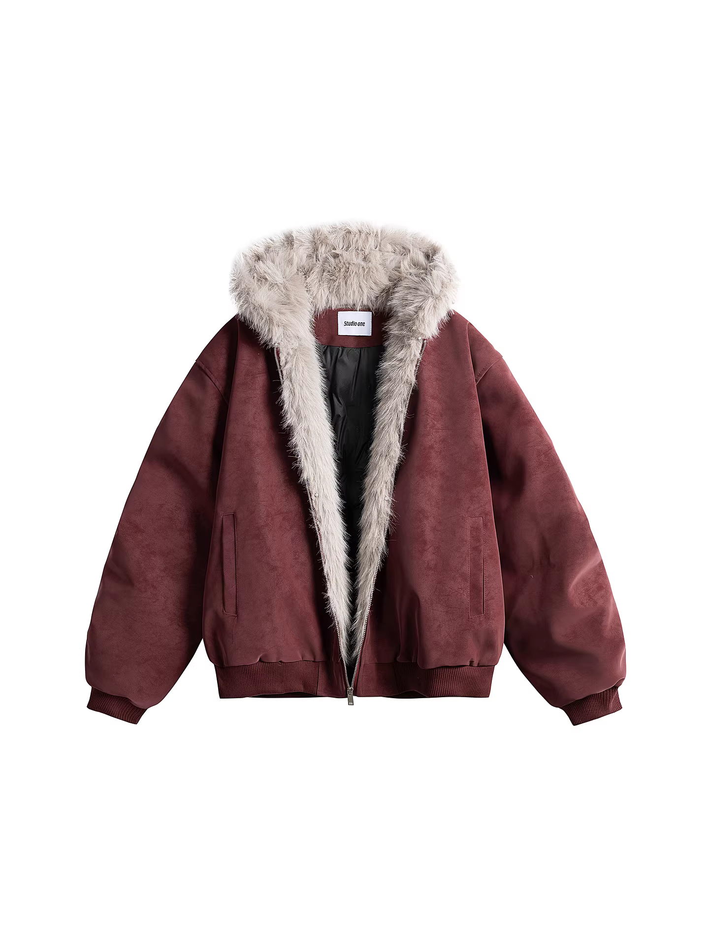 Wukong có sẵn áo khoác phao có mũ trùm đầu và cổ lông thời trang mùa đông dành cho nam và nữ, phong cách cổ điển Mỹ, áo khoác ấm áp và chống lạnh.