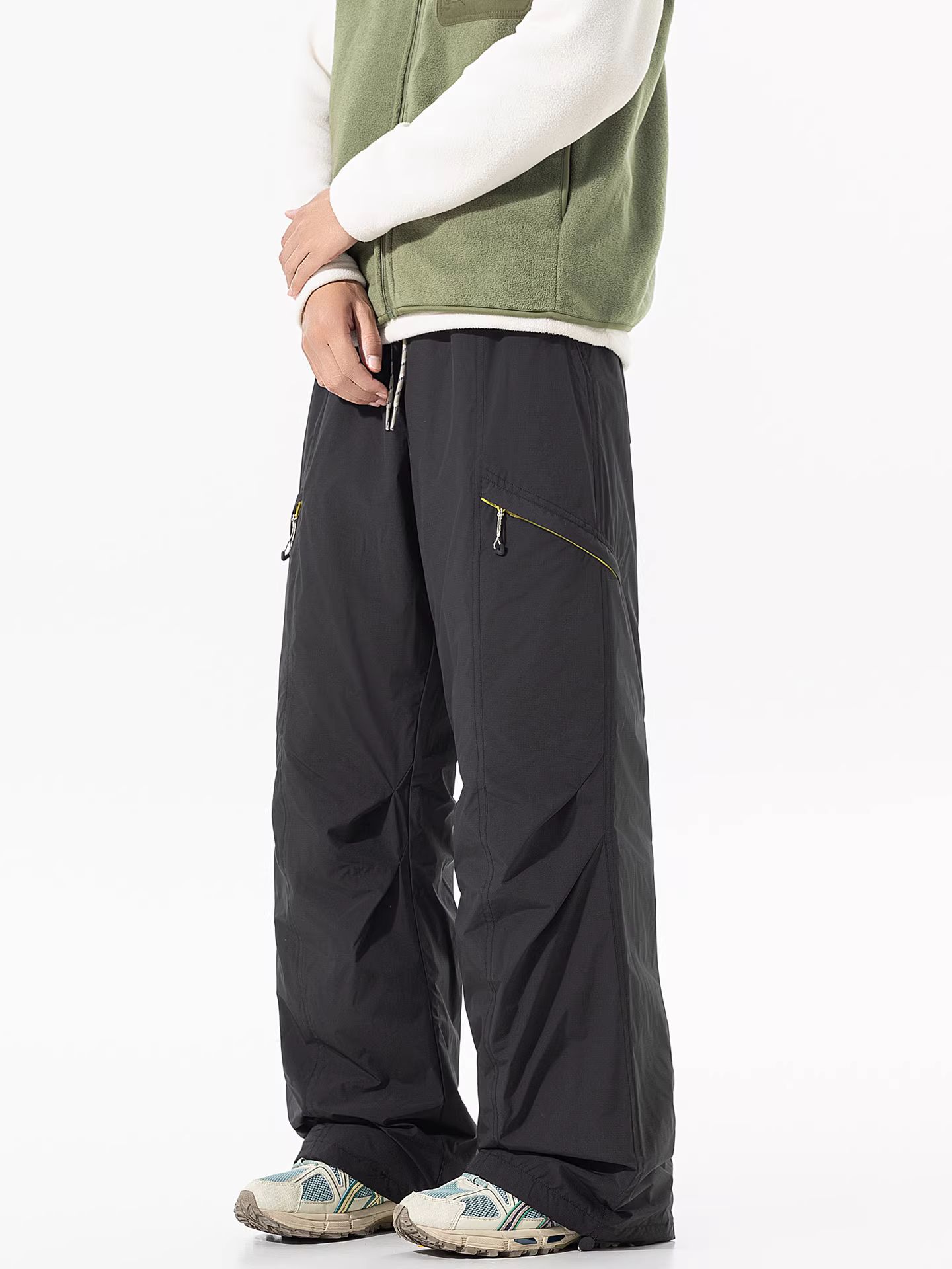 Quần trượt tuyết giữ ấm chống lạnh 90% lông vũ, kiểu dáng năng động ngoài trời của Wukong dành cho nam, quần dài giữ ấm chống thấm nước, kiểu dáng thời thượng mùa đông.