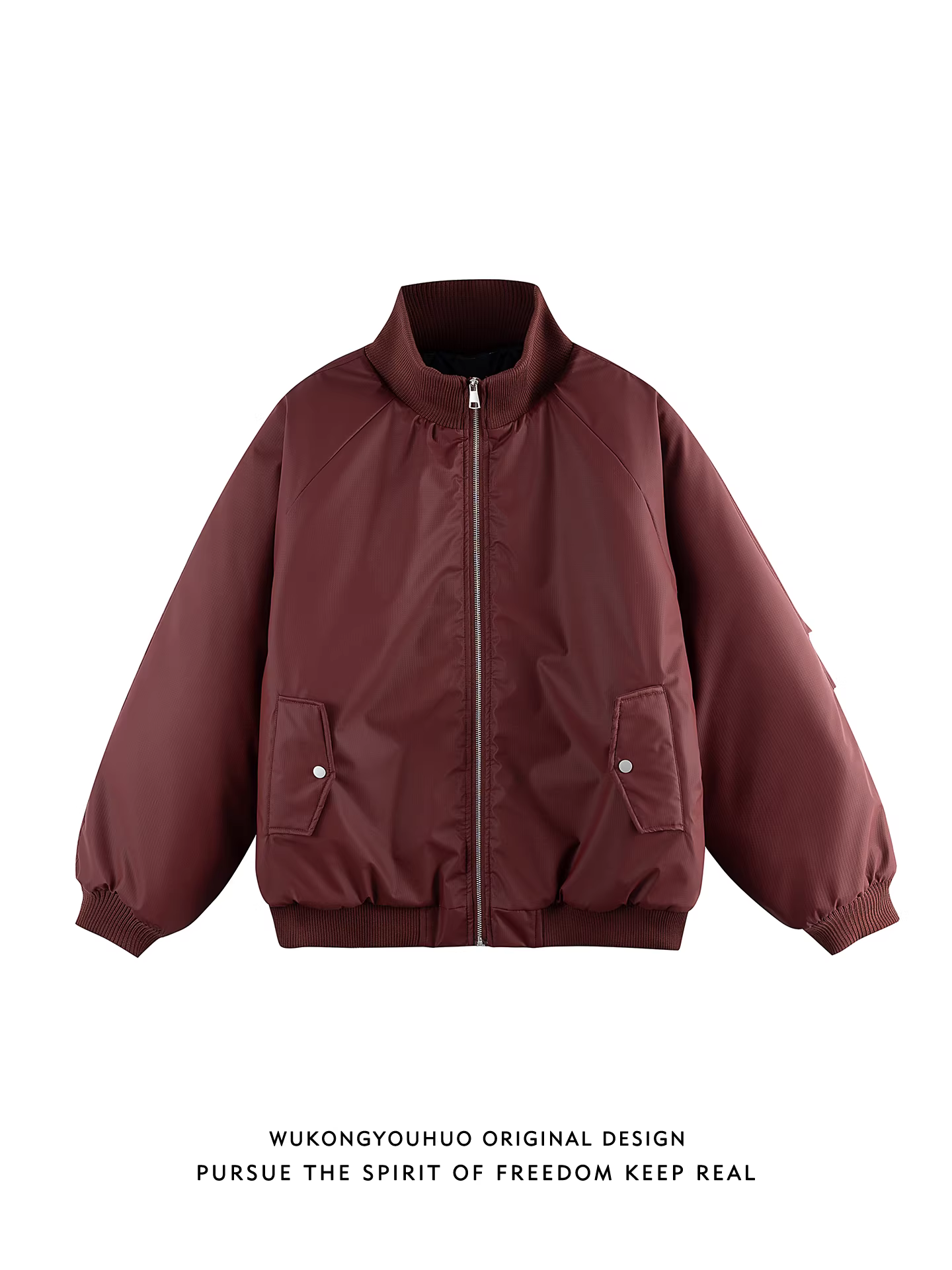 Tôn Ngộ Không có sẵn áo khoác da PU kiểu Mỹ thời thượng, áo khoác da, áo khoác cotton dành cho nam, áo khoác cotton đa năng giữ ấm và chống gió mùa đông.