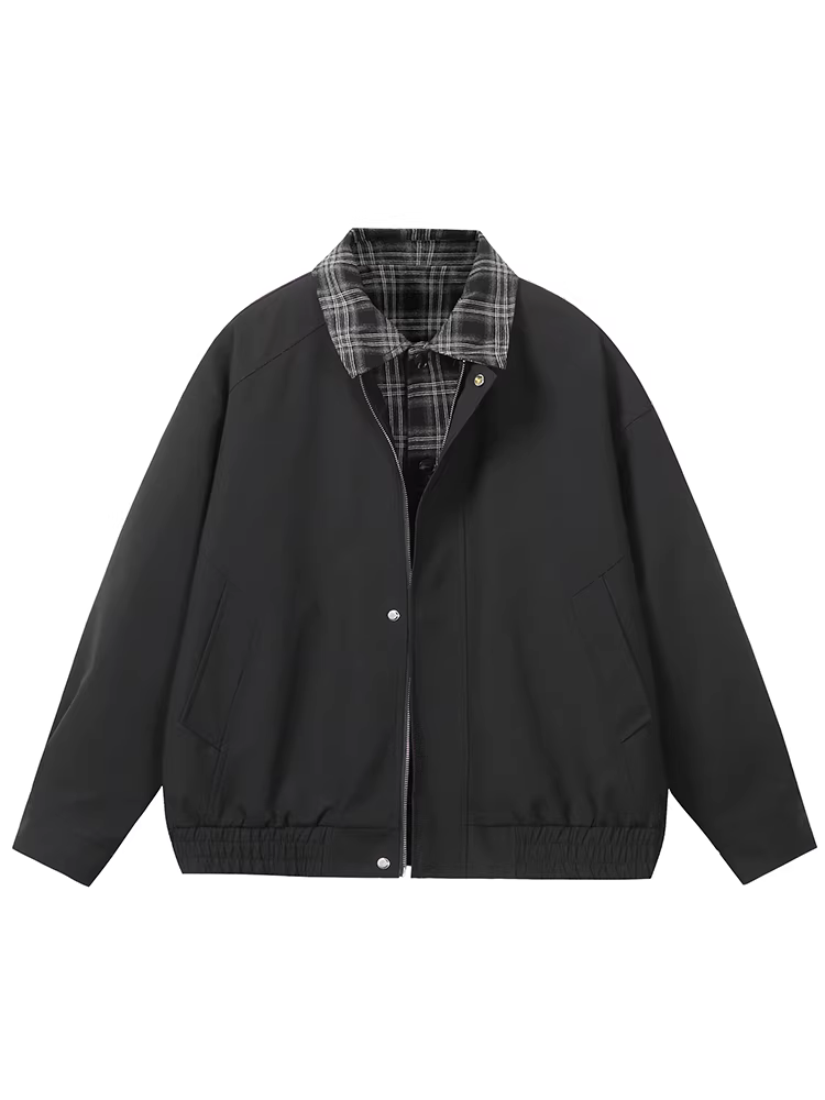 Wukong có sẵn áo khoác giả hai mảnh phối họa tiết ca rô cổ điển dành cho nam, phong cách cleanfit Mỹ, kiểu dáng rộng rãi và đa năng.