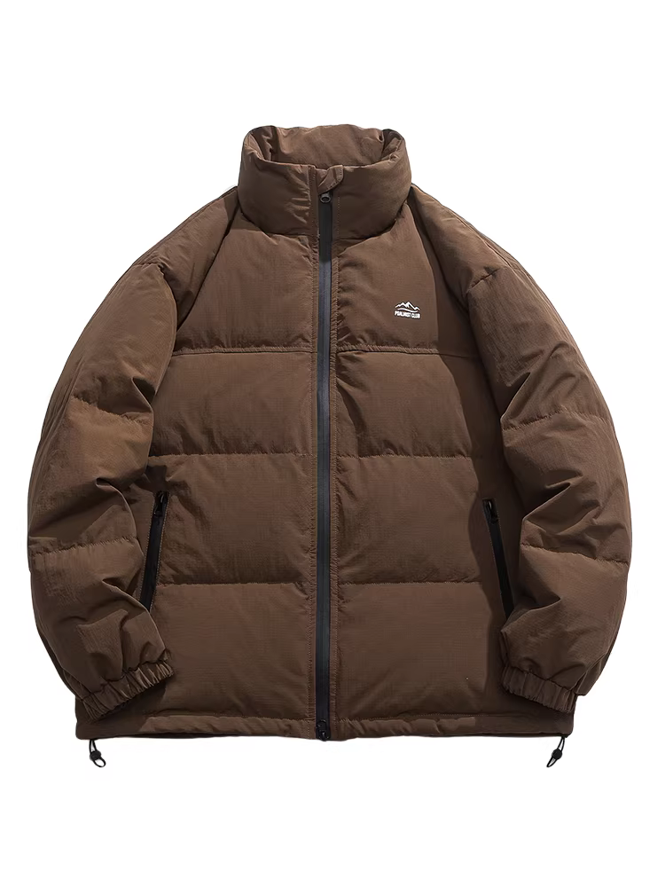 Wukong có sẵn áo khoác lông vũ cổ đứng mùa đông 85% lông vịt trắng dành cho nam, áo khoác lót bông ấm áp phong cách núi non cổ điển dành cho cặp đôi.