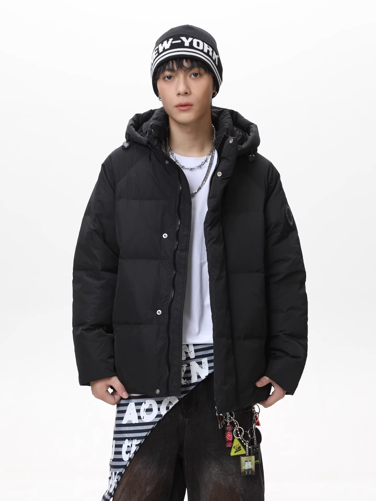 Wukong có sẵn áo khoác lông vũ 90% mùa đông dành cho nam và nữ, áo khoác ấm đa năng, thời trang, chống lạnh dành cho cặp đôi, xu hướng năm 2025.