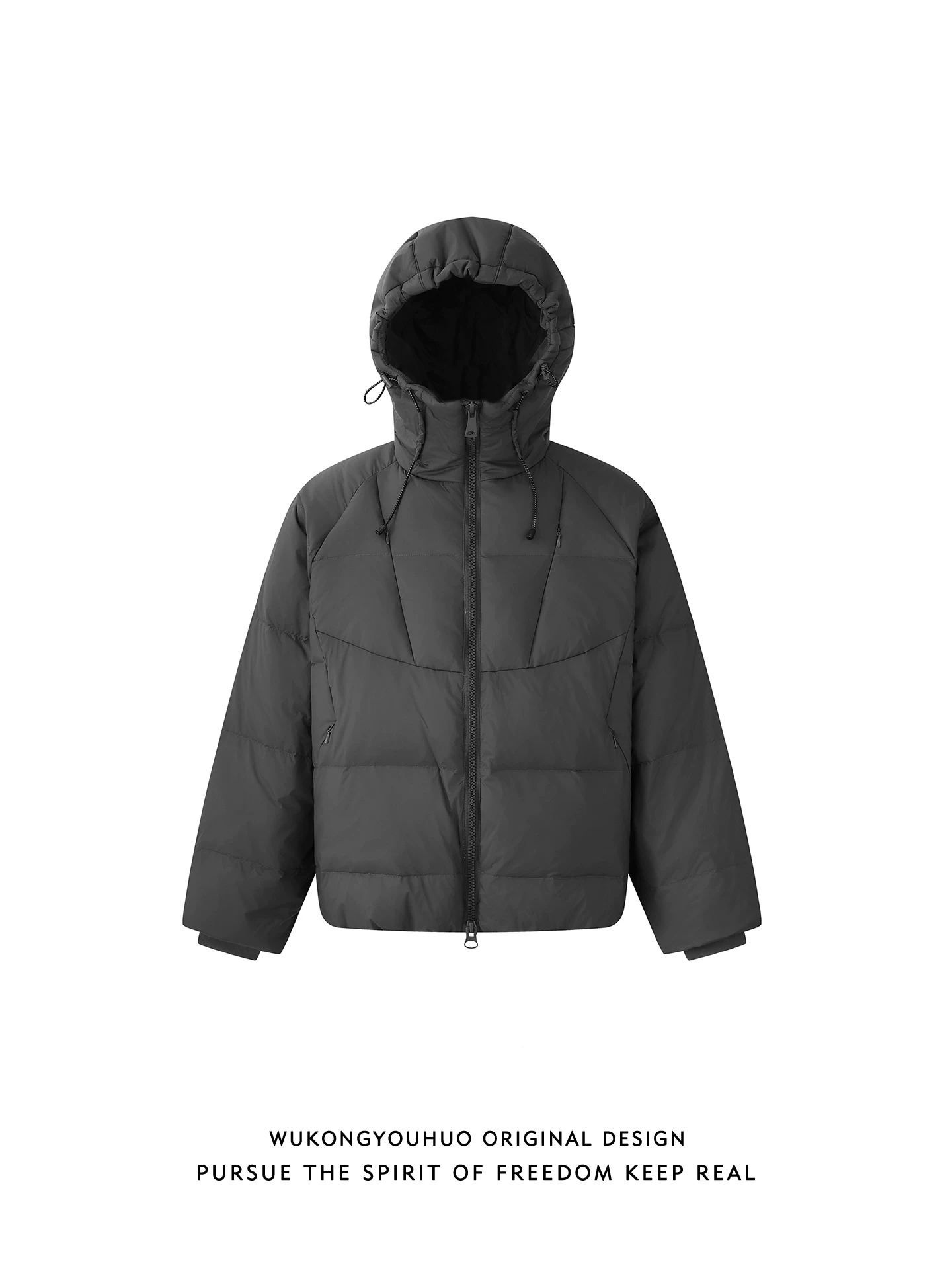 Wukong có sẵn áo khoác lông vũ nhẹ có mũ trùm đầu, 90% lông vịt trắng, dành cho nam, kiểu dáng cổ điển hợp thời trang, áo khoác đa năng chống lạnh dành cho cặp đôi.