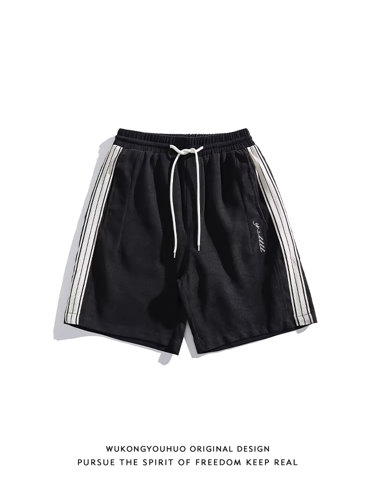 Wukong có sẵn quần short thể thao nam chất liệu thun co giãn, phối màu mùa hè, kiểu dáng thời trang, rộng rãi, đa năng, thích hợp cho cả nam và nữ.