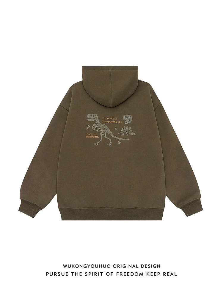 Wukong có sẵn áo hoodie in họa tiết phong cách Nhật Bản mùa thu, chất liệu dày dặn, kiểu dáng thời trang dành cho nam và nữ, áo hoodie rộng rãi, đa năng, phong cách thường ngày.