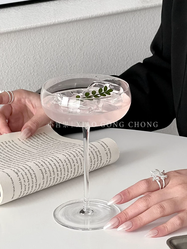 Ly thủy tinh đáy tròn sáng tạo, ly tráng miệng, ly kem, ly uống nước lạnh gia dụng, ly rượu vang, ly cocktail