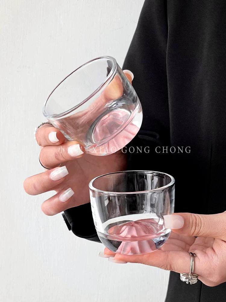 Cốc ngắm cảnh núi kiểu Trung Hoa, cốc chủ màu hồng, cốc trà thủy tinh, cốc trà cá nhân, cốc trà kung fu gia dụng, cốc nhỏ