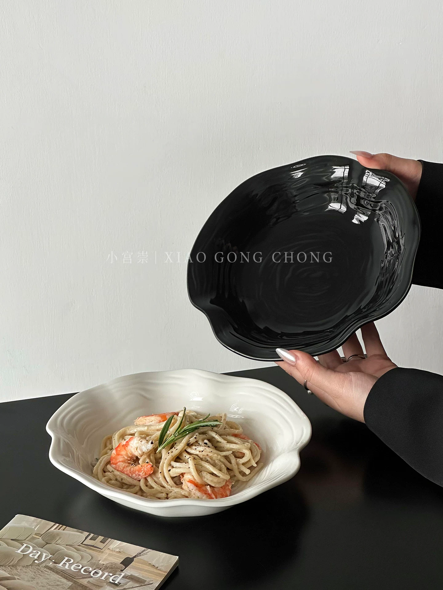 Đĩa sứ cao cấp kiểu dáng sáng tạo, đĩa mì, đĩa sâu lòng, đĩa ăn kiểu Tây, bát salad trái cây, bát sữa chua