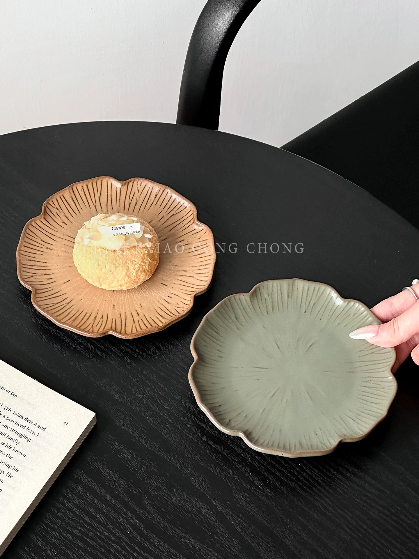 Đĩa tráng miệng hoa văn cổ điển, đĩa sứ cao cấp, đĩa bánh trà chiều tinh tế, đĩa ăn nhẹ, đĩa trái cây