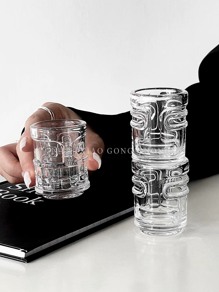 Ly rượu mini tiki, ly hình viên đạn, ly tiki sáng tạo, ly shot cocktail, ly uống rượu, ly rượu mạnh