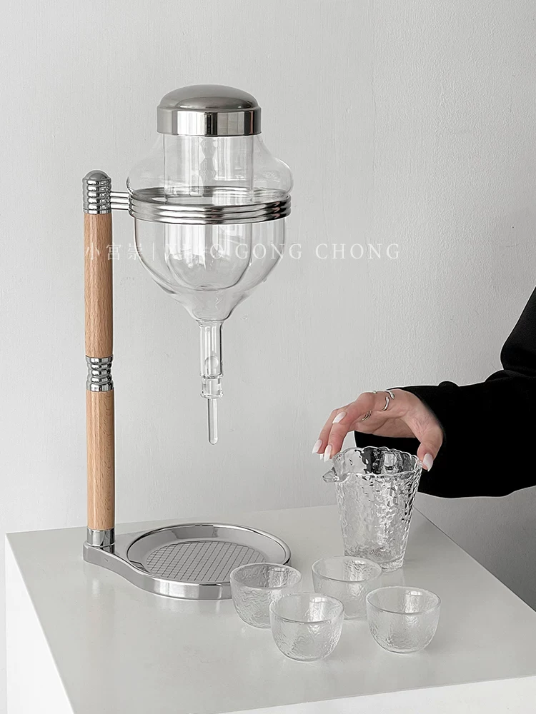 Bình sake Nhật Bản và bộ dụng cụ uống sake, bình đựng rượu đá, ly rượu trắng, dụng cụ chia rượu, bình giữ ấm rượu sake, bình rót rượu kiểu kim, kiểu nhỏ giọt