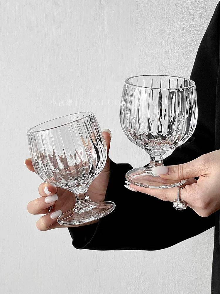 Ly thủy tinh độc đáo lấy cảm hứng từ thiết kế INS, ly rượu whisky cổ điển Pháp, cốc thẩm mỹ cao cấp dành cho nữ, ly uống rượu hơi say sướng.