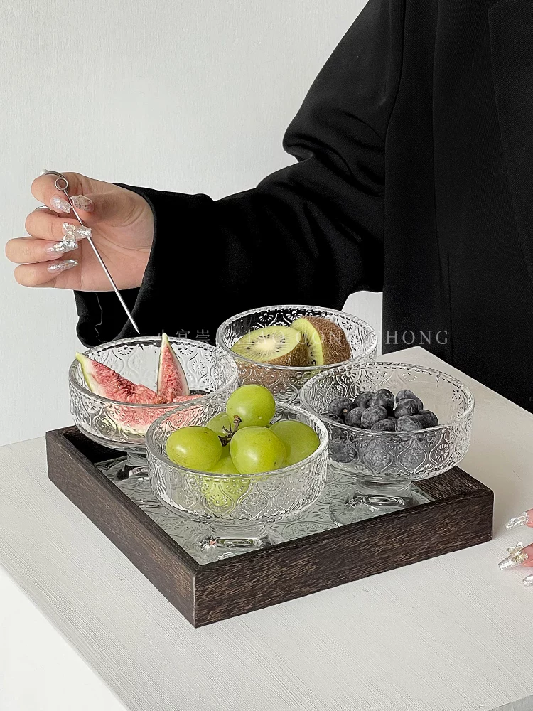 Khay đựng trái cây cho bàn cà phê phòng khách, bộ khay đựng trái cây khô, khay đựng trà hoa táo kiểu Trung Quốc cao cấp, khay đựng đồ ăn nhẹ.