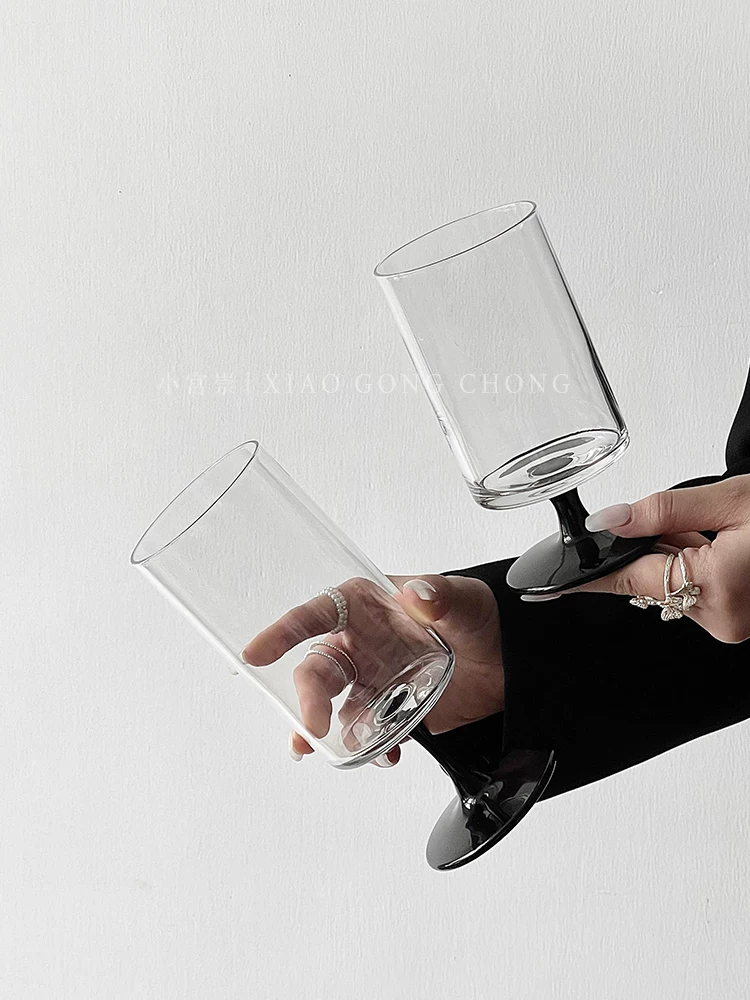 Ly rượu chân cao kiểu Ins, sáng tạo và cao cấp, ly uống rượu tạo không khí độc đáo, ly nước ép.