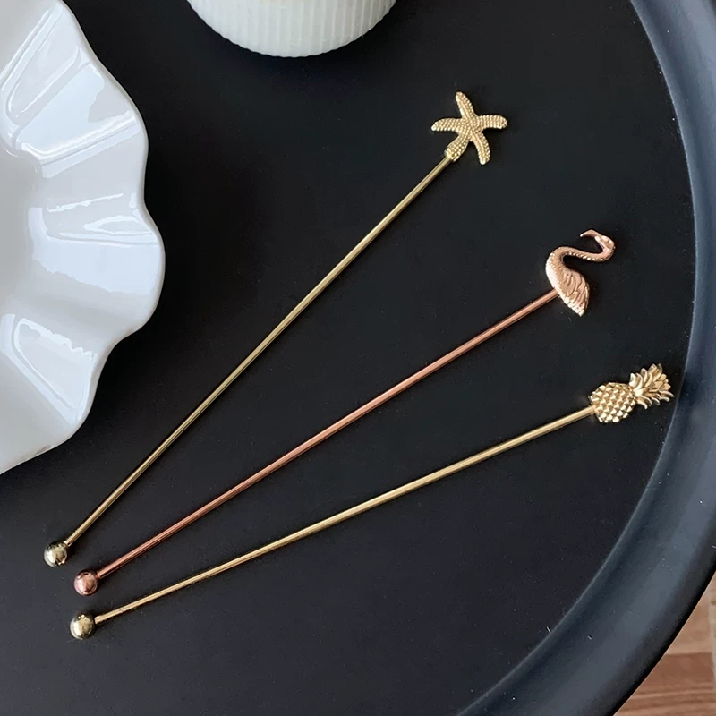 Que khuấy cà phê bằng thép không gỉ Scandinavian ins304, thìa khuấy sáng tạo, dụng cụ gia dụng, que khuấy nước ép, sữa, trà, que pha chế cocktail