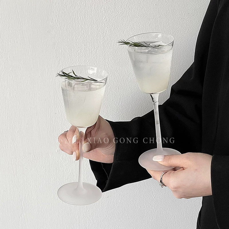 Ly cocktail cao kiểu Nhật Kimura, ly thủy tinh mỏng sáng tạo dùng trong nhà, pha chế đồ uống, đồ uống lạnh, ly rượu sâm banh.