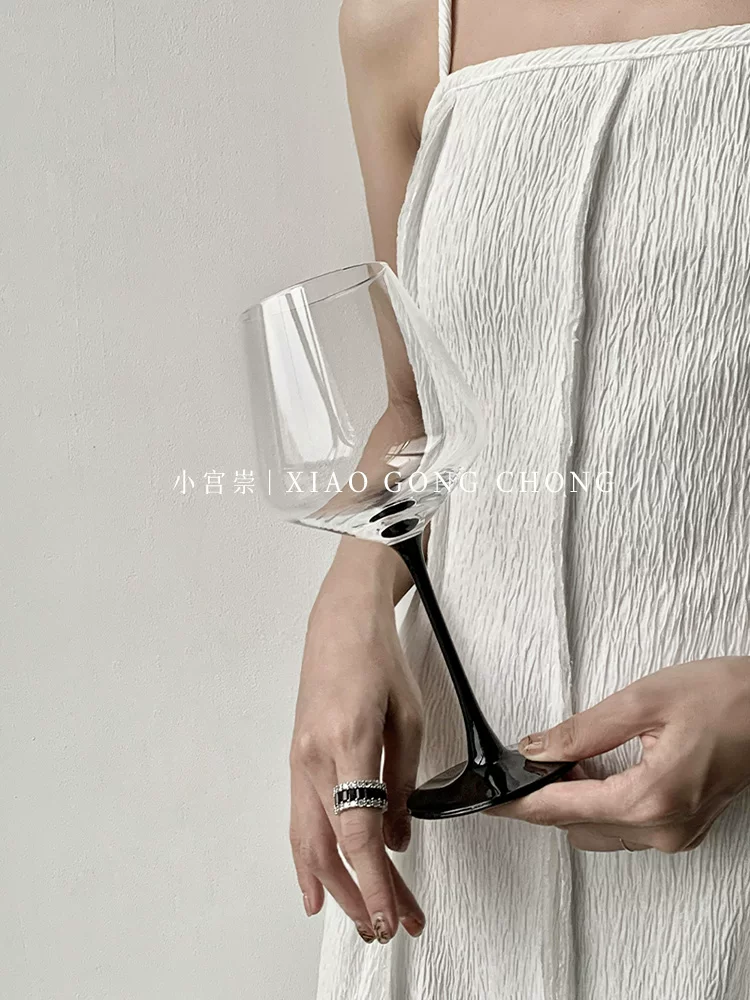 Ly rượu vang màu đỏ tía phong cách châu Âu, ly rượu cổ điển cao cấp, cốc thủy tinh, ly rượu vang, ly rượu sâm banh