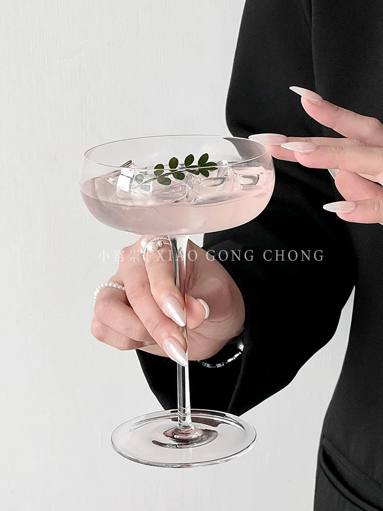 Ly thủy tinh đáy tròn sáng tạo, ly tráng miệng, ly kem, ly uống nước lạnh gia dụng, ly rượu vang, ly cocktail