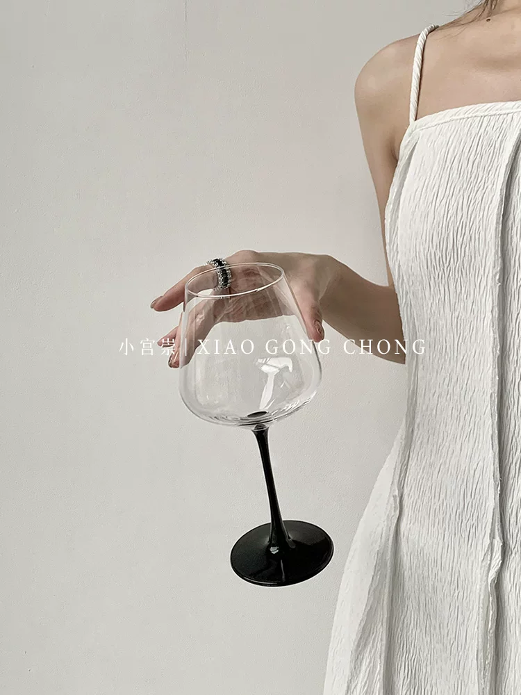 Ly rượu vang màu đỏ tía phong cách châu Âu, ly rượu cổ điển cao cấp, cốc thủy tinh, ly rượu vang, ly rượu sâm banh
