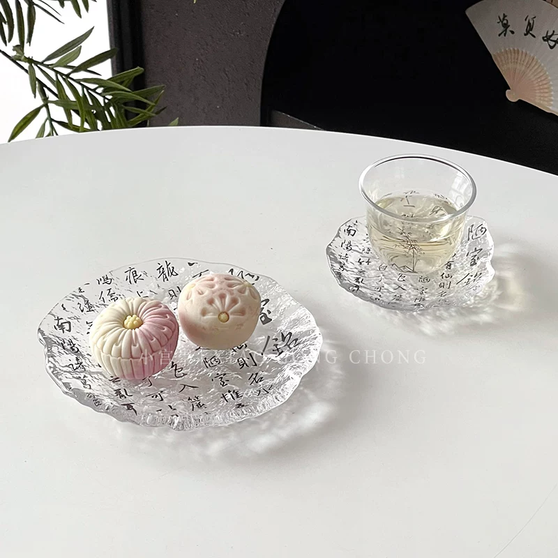 Đĩa đựng hoa quả kiểu Trung Hoa mới, đĩa tráng miệng, đĩa bánh ngọt, khay trà, đĩa đựng nước chấm, đế lót ly