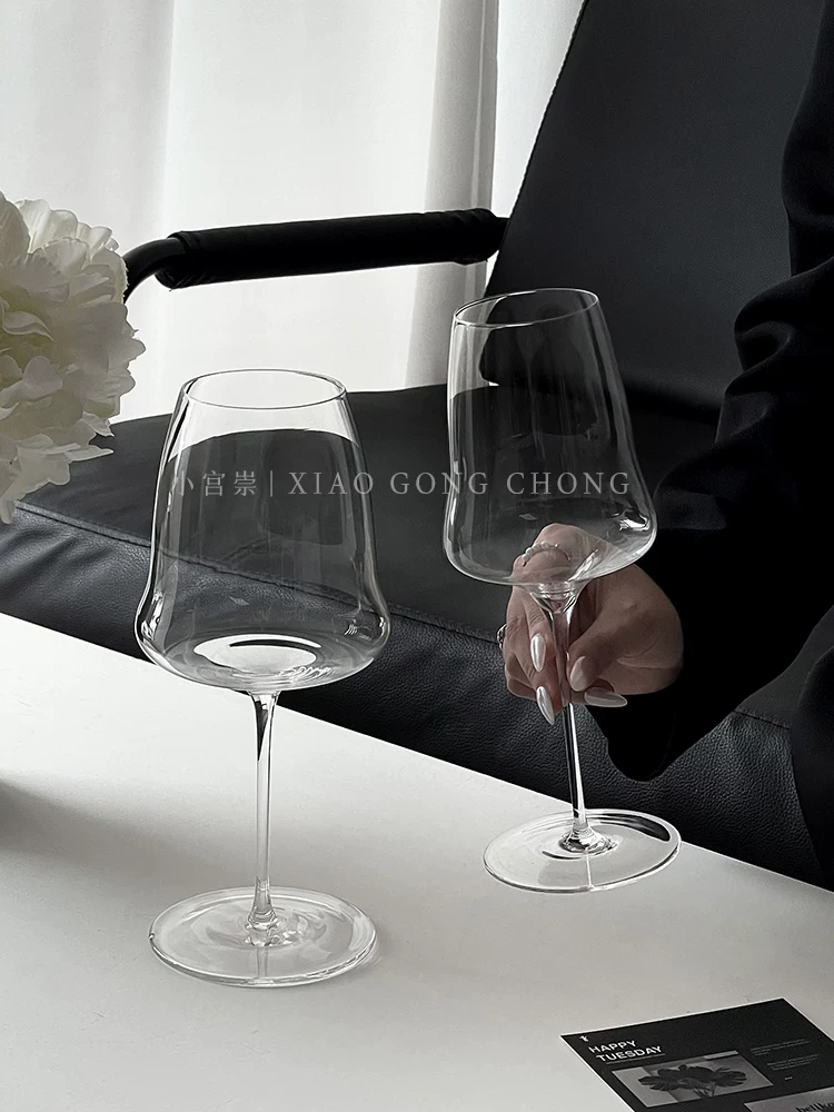 Ly rượu Yunduo, ly pha lê siêu mỏng thủ công hoàn toàn, ly rượu vang đỏ Bordeaux, ly rượu sâm banh cao Burgundy