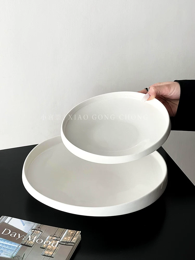 Đĩa không đều, đĩa sâu gia dụng, đĩa hình dạng đặc biệt, đĩa salad, đĩa gốm sáng tạo, đĩa tráng miệng, đĩa ăn cao cấp