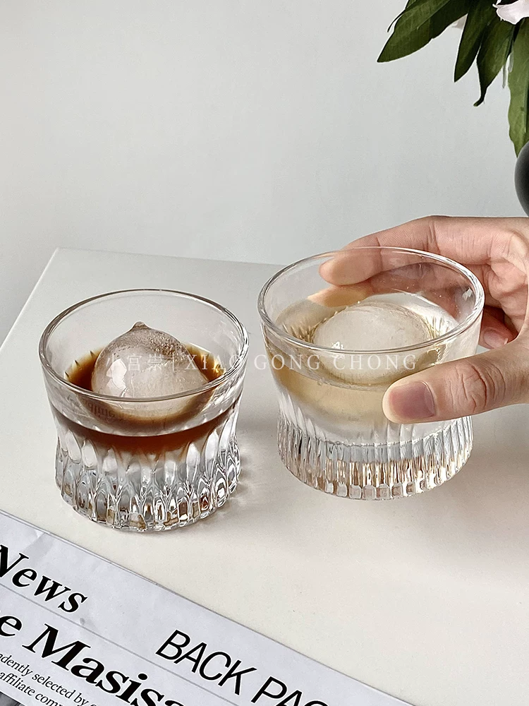 Ly pha lê cao cấp chạm khắc thủ công, ly rượu whisky sang trọng nhẹ nhàng, ly đá viên, ly rượu ngoại, ly espresso