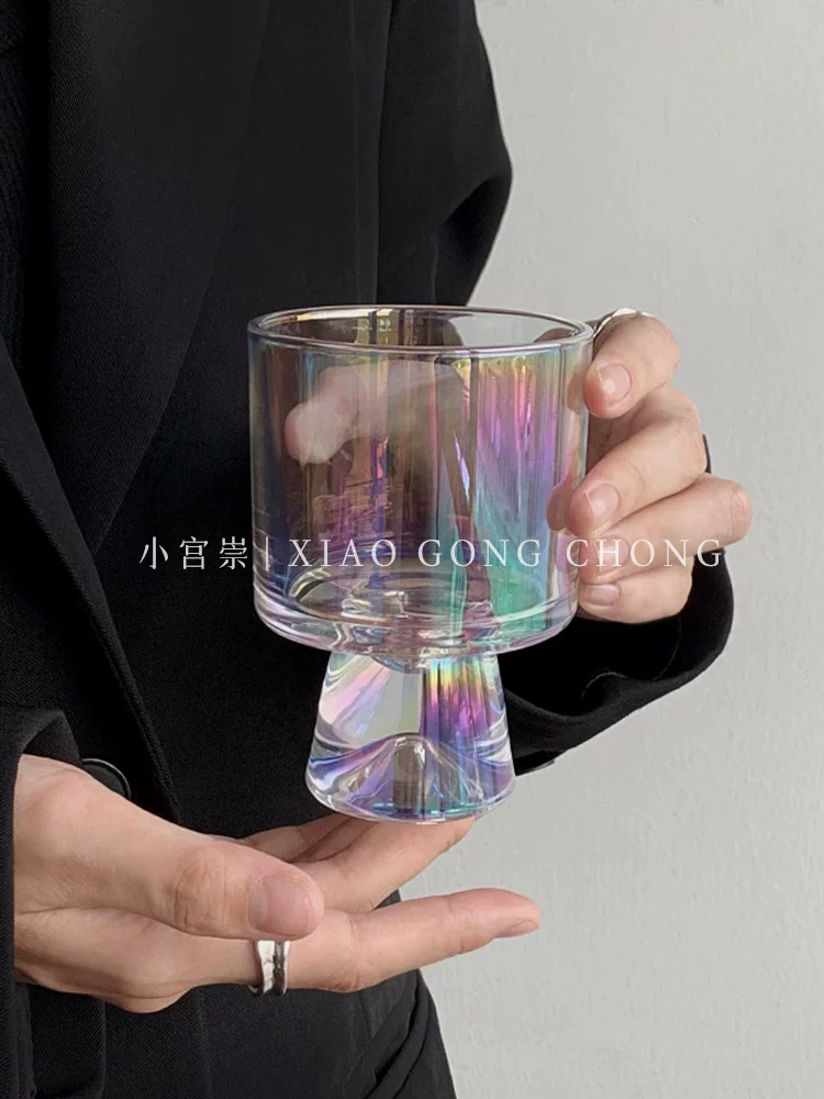 Ly tráng miệng kiểu người nổi tiếng mạng xã hội, ly cà phê, ly nước ép cao kiểu Hàn Quốc, ly nước uống lạnh cao cấp, ly nước ngọt có ga