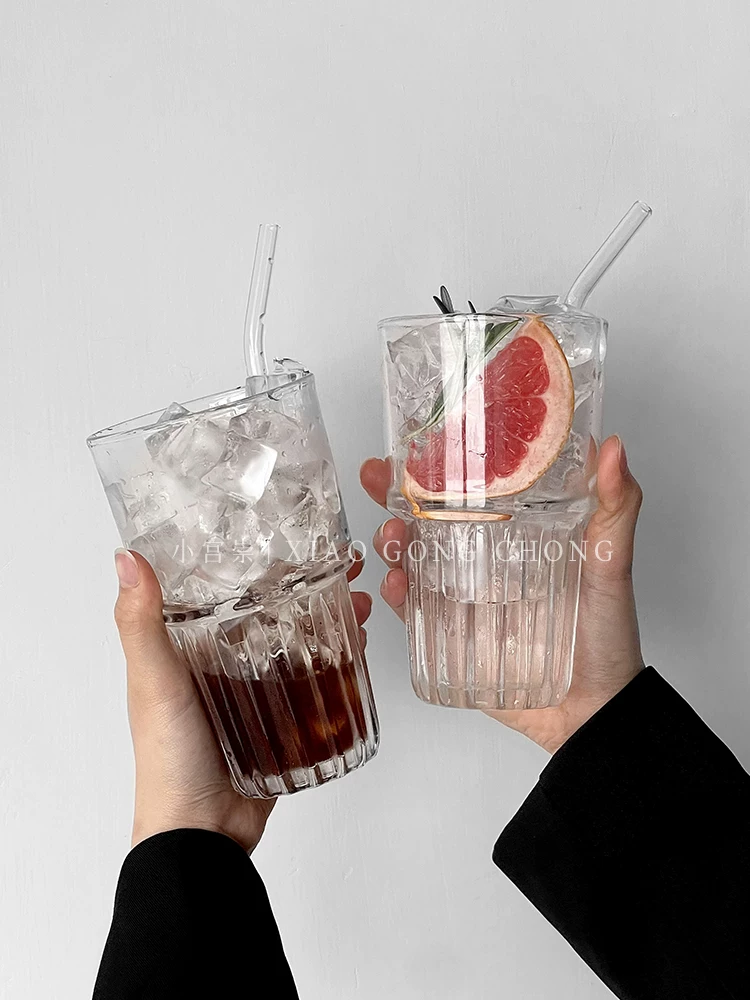 Quán cà phê sử dụng cốc Americano đá, cốc latte pha lạnh, cốc nước, cốc đồ uống lạnh, cốc nước ép, cốc đồ uống, cốc thủy tinh.