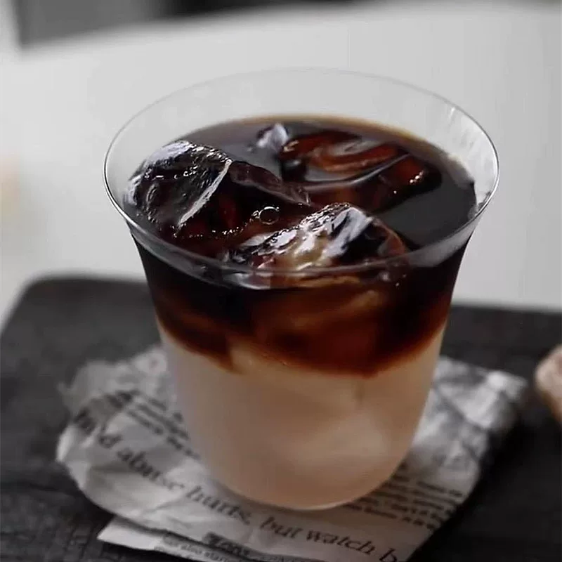 Ly cà phê đá kiểu retro, ly latte, ly cocktail, ly khúc côn cầu đá kiểu cổ điển Trung Hoa, ly thủy tinh, ly pha chế cocktail