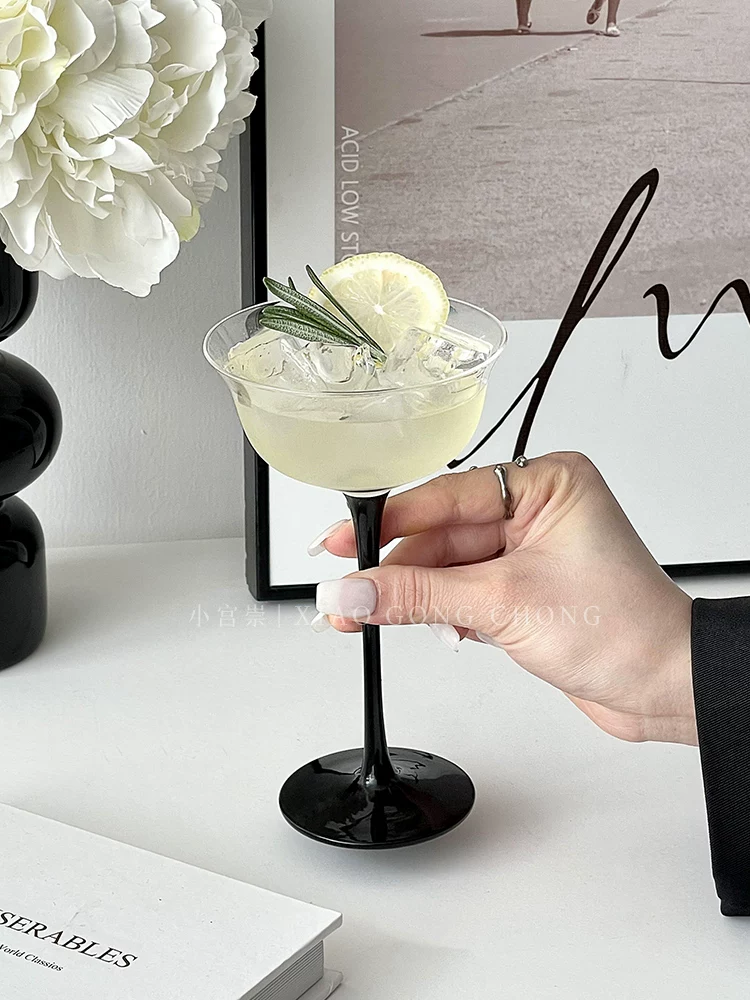 Ly cocktail miệng rộng kiểu Nhật, ly pha chế cao cấp, ly martini, ly sáng tạo dùng trong nhà, ly rượu sâm banh