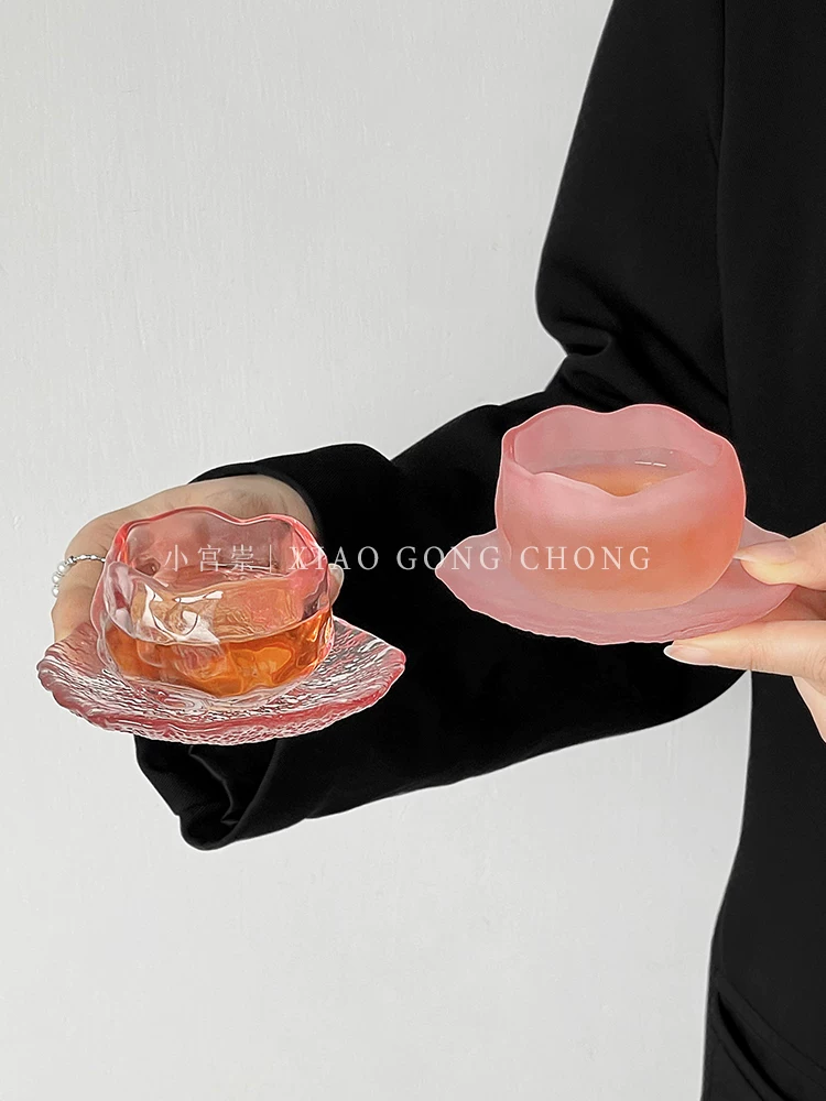 Tách trà phủ sương dạng bột, tách trà chính, tách đơn, dùng cá nhân, tách trong suốt, tách trà nhỏ bằng thủy tinh màu, tách trà bộ trà kungfu