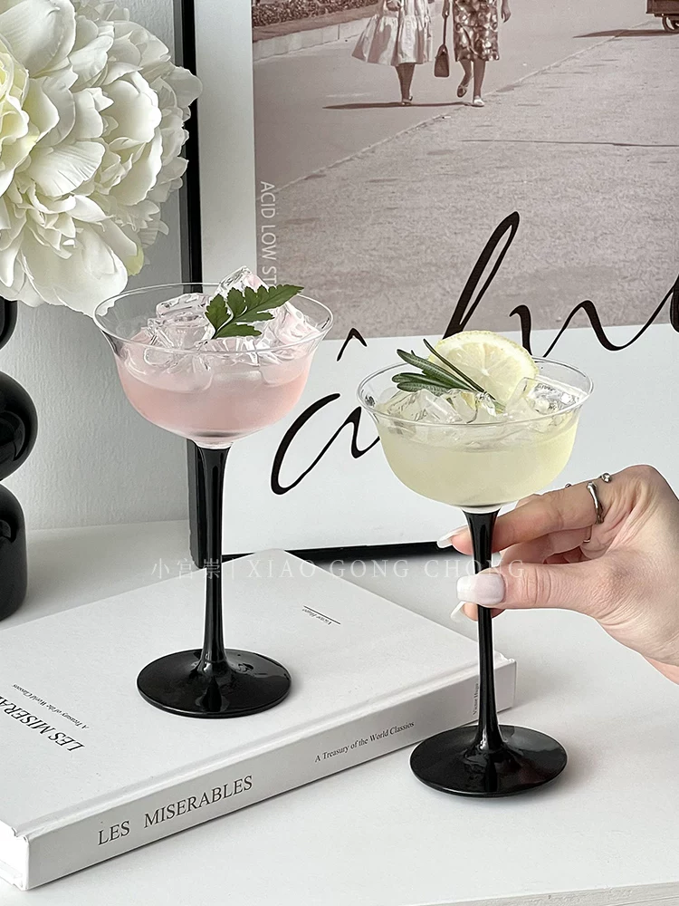 Ly cocktail miệng rộng kiểu Nhật, ly pha chế cao cấp, ly martini, ly sáng tạo dùng trong nhà, ly rượu sâm banh